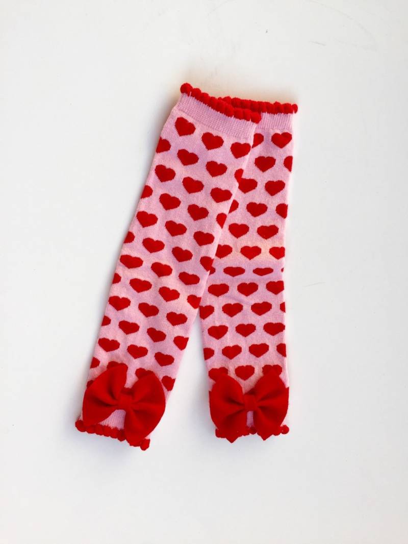 Valentinstag Herz Bein Wärmer Mit Schleife von kakabaka