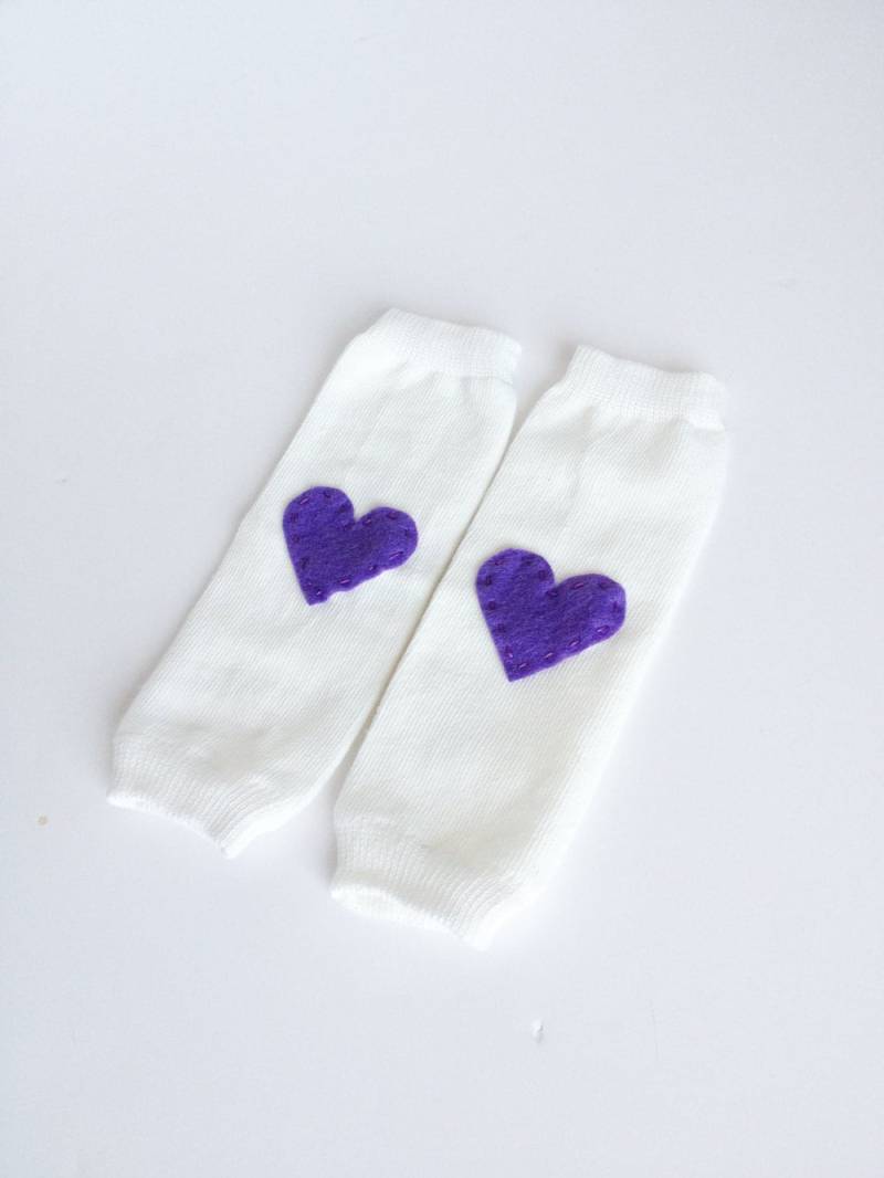 Weißes Herz Bein Wärmer, Neugeborene Bein Wählen Sie Ihre Farbe von kakabaka