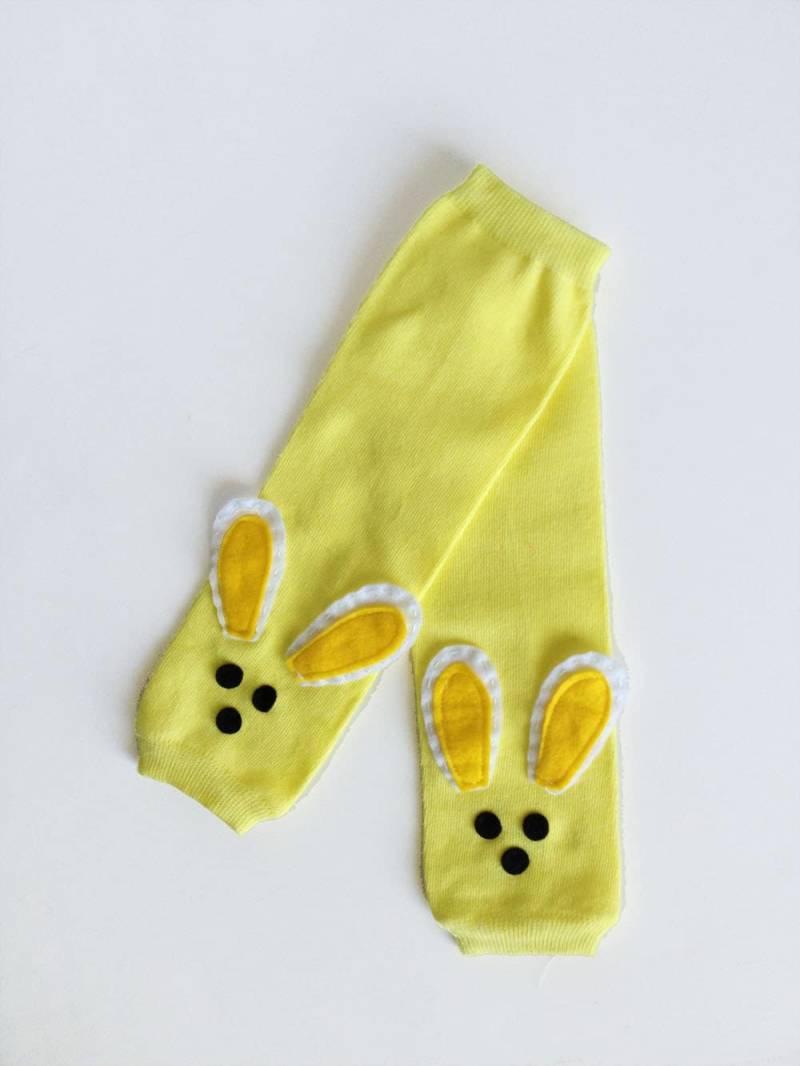 Yellow Easter Bunny Baby Stulpen, Hasenohren von kakabaka