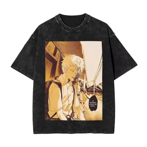 The Summer Anime Hikaru Died Retro Washed Streetwear T-Shirt vielseitig kombinierbares locker sitzendes Kurzarm Oberteil von kakazoomm store