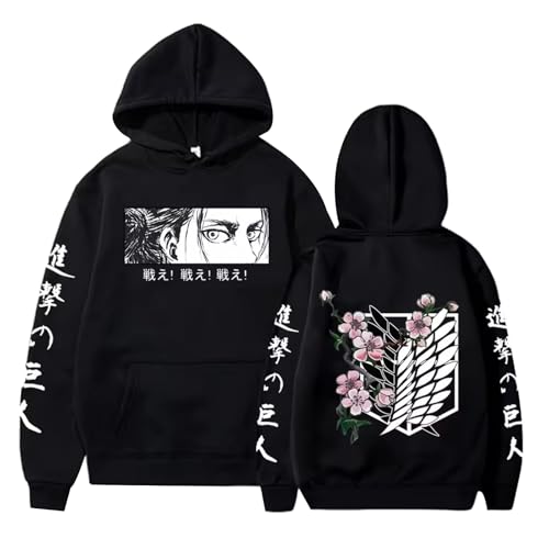 Unisex-Kapuzenpullover Anime Eren Jaeger Grafik Druck Kapuzenpullover Freizeit AOT Attack Titan Pullover Hipster Sweatshirt Levi Ackerman Kleidung Unisex-Kapuzenpullover Anime Eren Jaeger Grafik Druck Kapuzenpullover Freizeit AOT Attack Titan Pullover Hipster Sweatshirt Levi Ackerman Kleidung von kakazoomm store