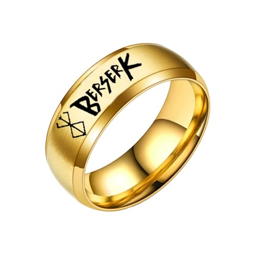 kakazoomm store Anime Berserker Ringe Cos Guts Ring Schmuck Accessoire Merch von kakazoomm store