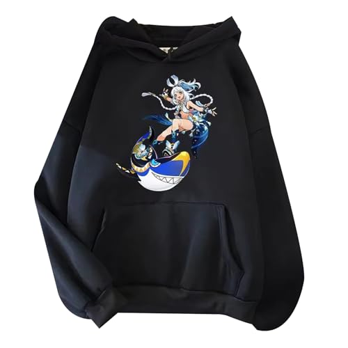 kakazoomm store Game Character Mualani Pattern Hoodies Mualani Mualani Genshin Winter Long Sleeves Impact Top Basic Hoody Sweatshirts von kakazoomm store
