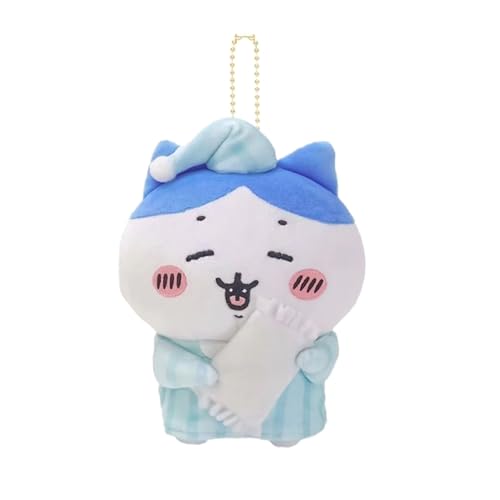 kakazoomm store Usagi Schlüsselanhänger Niedliche Hachiware Anhänger Pyjamas Serie Plüschtier Schlüsselanhänger Cartoon Charm Geschenk von kakazoomm store