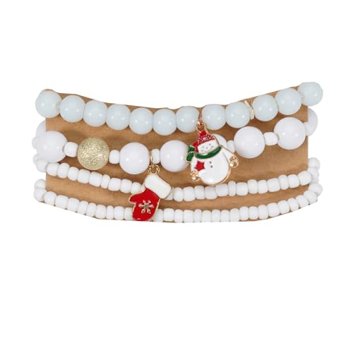 kakazoomm store Weihnachtsarmband Multi-layer Small Snowman Moose Bead String Charm Bracelet Christmas Day Decoration Gift Jewellery kakazoomm store Weihnachtsarmband Multi-layer Small Snowman Moose Bead String Charm Bracelet Christmas Day Decoration Gift Jewellery von kakazoomm store