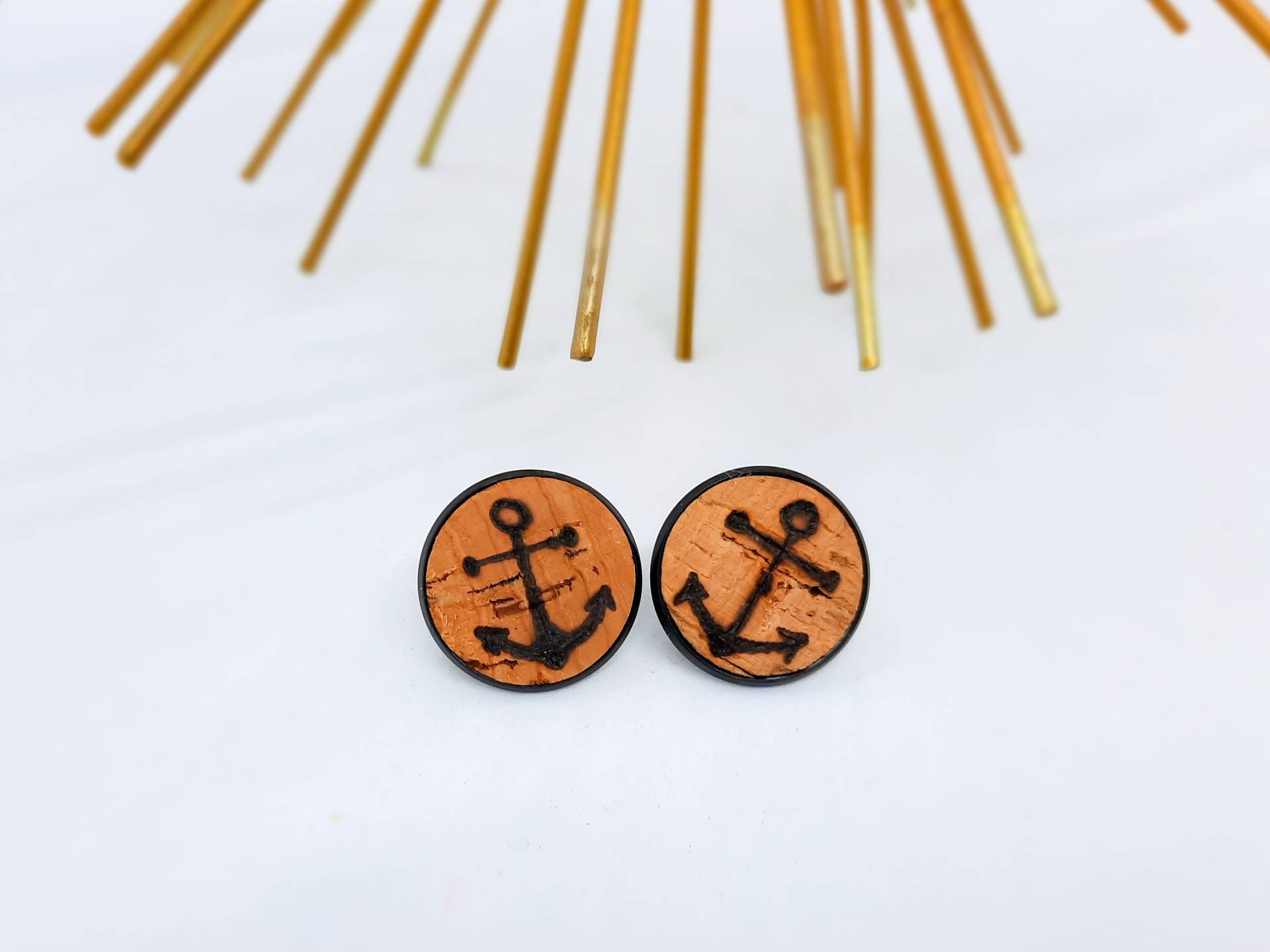 Ohrstecker Anker Ohrstecker Anker von kakukoSchmuck
