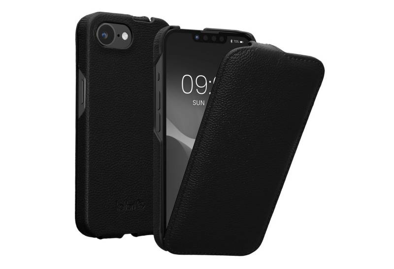 kalibri Etui Flip-Hülle Ultra Slim Tasche für Apple iPhone 16e, Leder Schutzhülle Case von kalibri