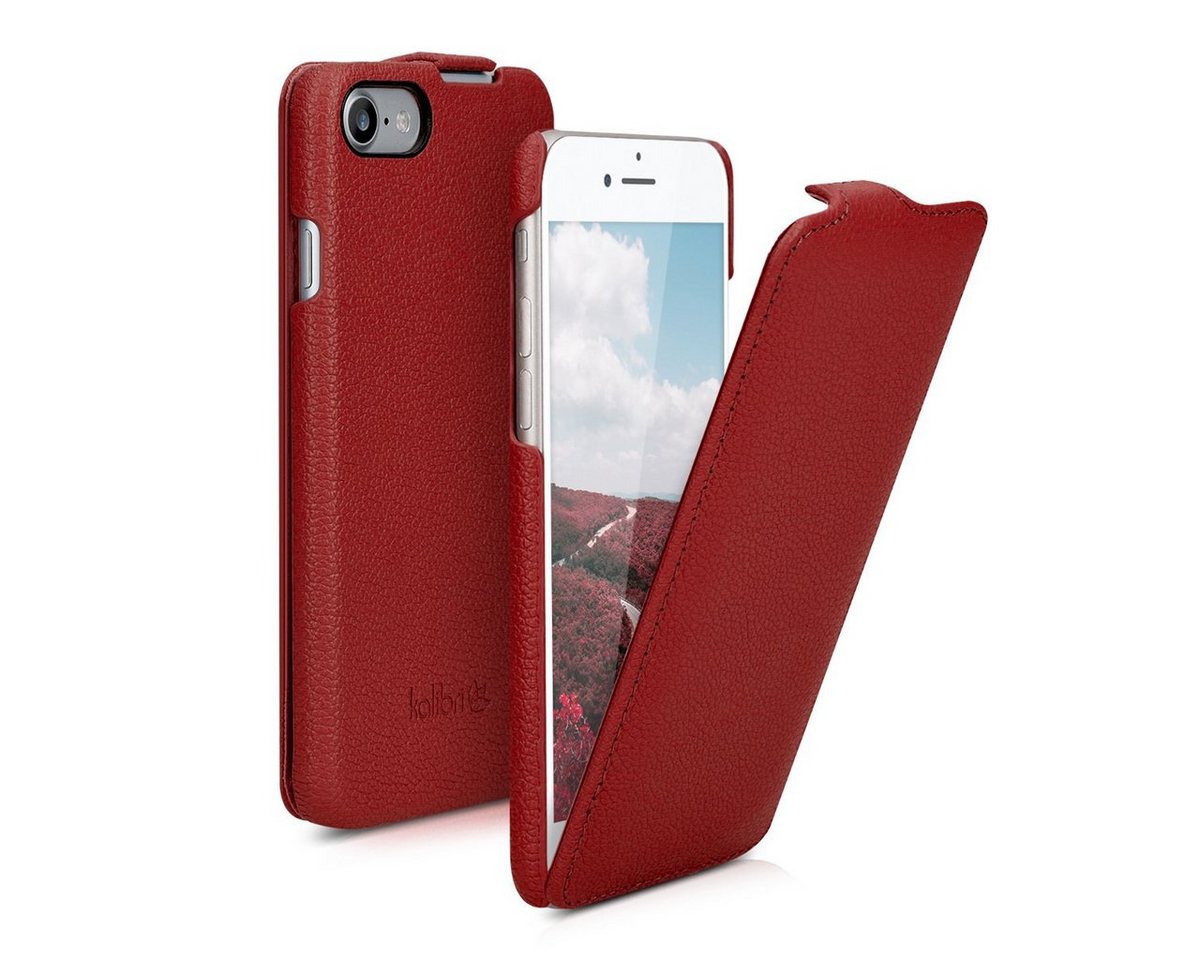 kalibri Etui Flip-Hülle Ultra Slim Tasche für Apple iPhone SE / 8 / 7, Leder Schutzhülle Case kalibri Etui Flip-Hülle Ultra Slim Tasche für Apple iPhone SE / 8 / 7, Leder Schutzhülle Case von kalibri