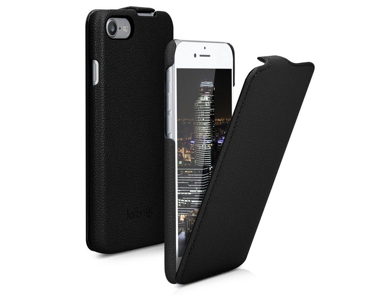 kalibri Etui Flip-Hülle Ultra Slim Tasche für Apple iPhone SE / 8 / 7, Leder Schutzhülle Case kalibri Etui Flip-Hülle Ultra Slim Tasche für Apple iPhone SE / 8 / 7, Leder Schutzhülle Case von kalibri