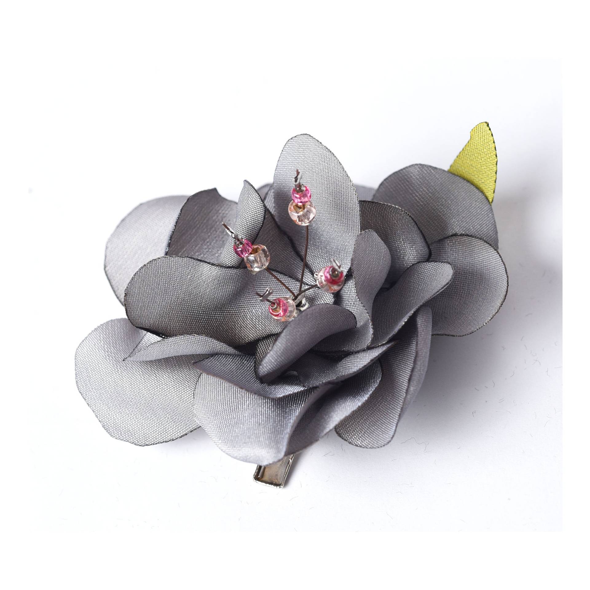 Blumenbrosche, Blumenclip, Brosche, Stoffblumenbrosche, Taftblumenbrosche, Haarblume, Brosche von kalikudesign