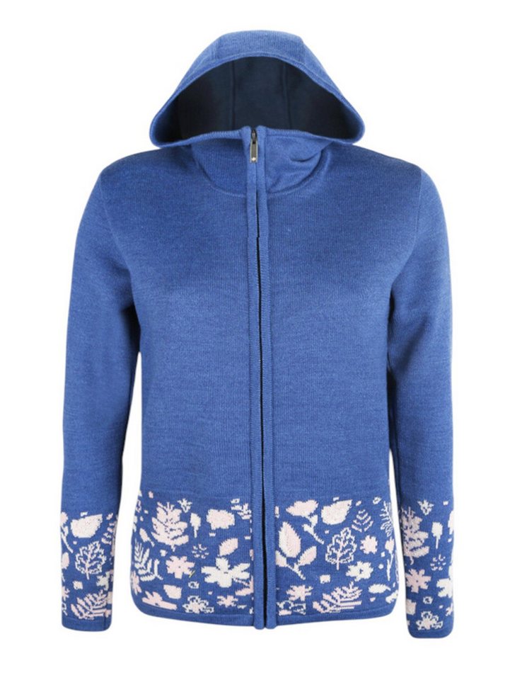 kama Kapuzenpullover 5049 Full Zip (Merinowolle-Mischung, warm) denimblau Damen von kama