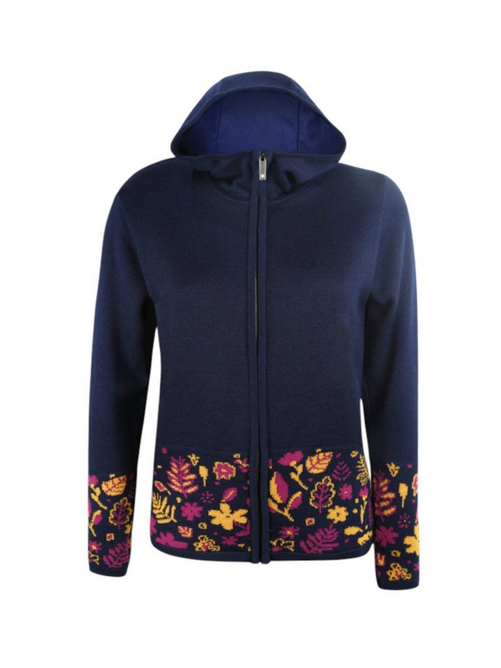 kama Kapuzenpullover 5050 Full Zip (Merinowolle-Mischung, winddicht, atmungsaktiv) navyblau von kama