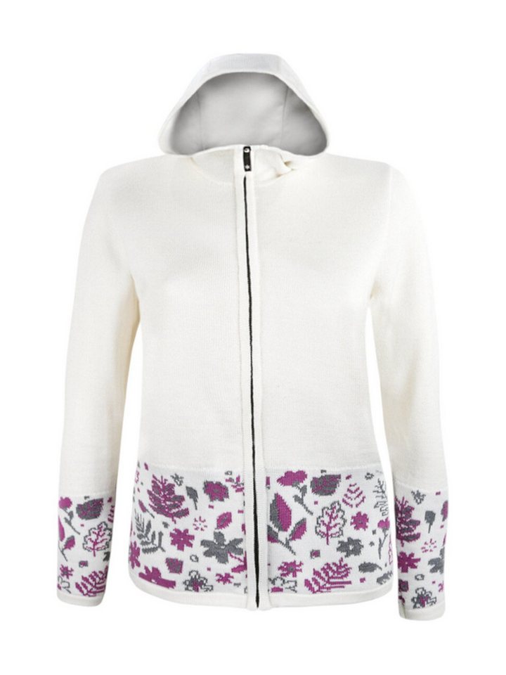 kama Kapuzenpullover 5050 Full Zip (Merinowolle-Mischung, winddicht, atmungsaktiv) weiss von kama