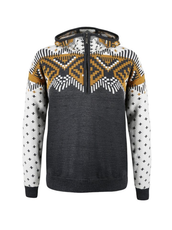 kama Kapuzenpullover 5057 Kamakadze Half Zip (Merinowolle-Mischung) graphitgrau Damen von kama