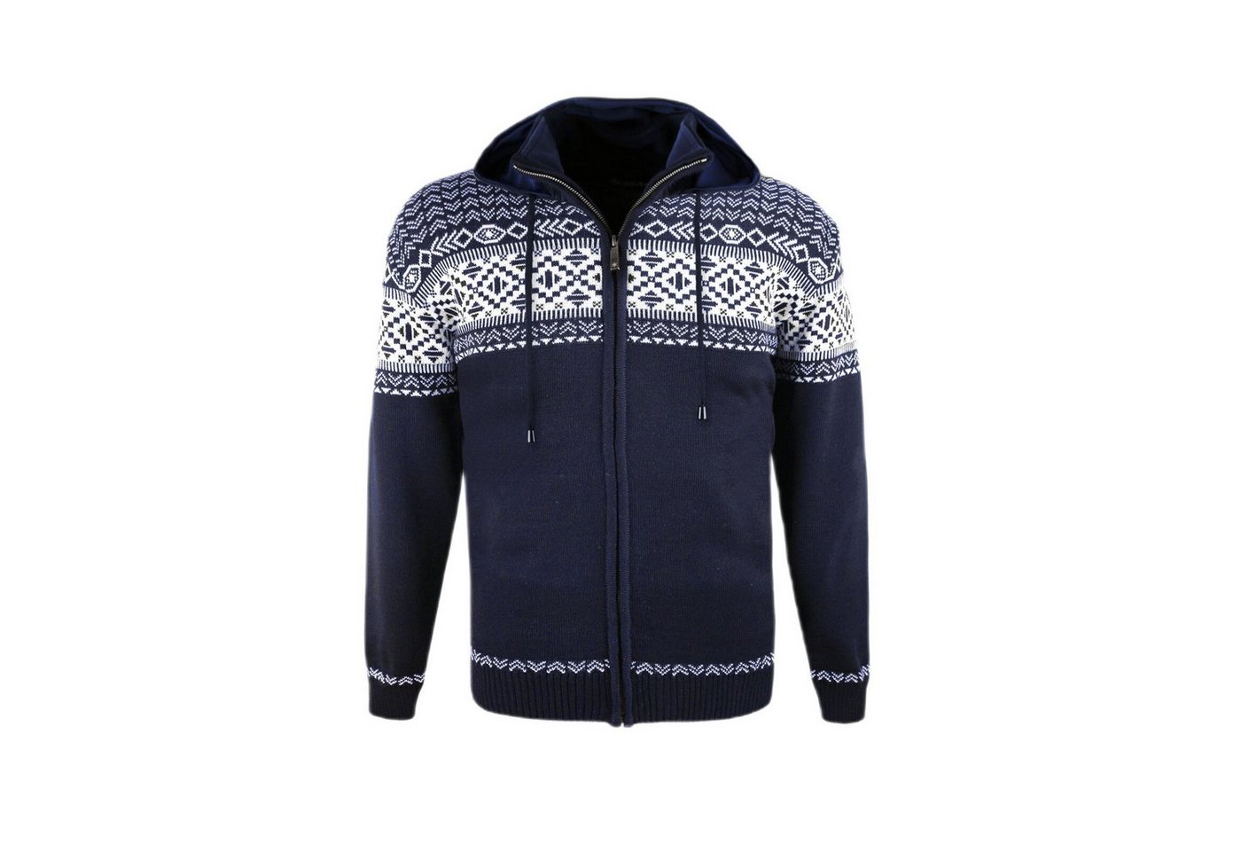 kama Kapuzenpullover Sweater Pullover 3064 Full Zip aus Merinowolle (mit Kapuze, winddicht) von kama