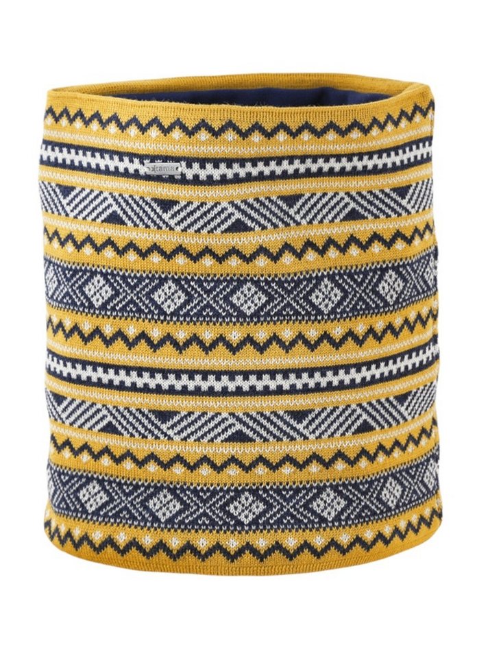 kama Multifunktionstuch (Halstuch) S35 - Merinowolle - gelb - 1 Stück von kama