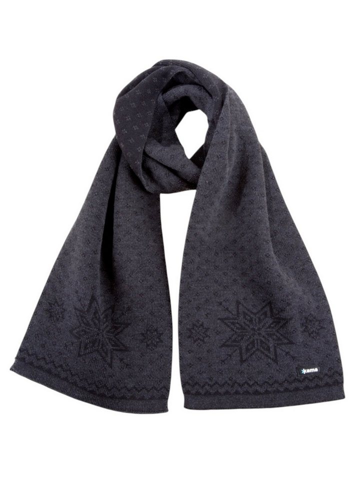 kama Schal (Merinowolle) S23 - graphitgrau 160cm x 25cm - 1 Stück von kama