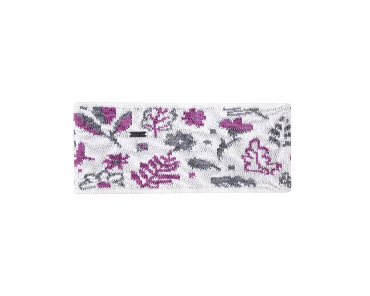 kama Stirnband C51 (Merinowolle) - weiss/pink/grau - 1 Stück von kama