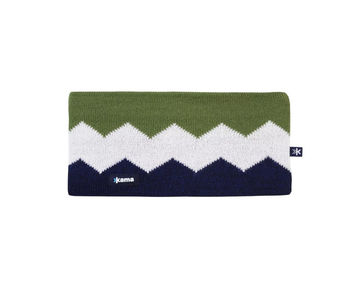 kama Stirnband C79 (Merinowolle) - blau/weiss/grün - 1 Stück von kama