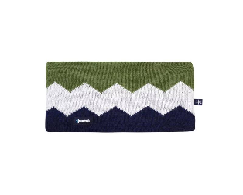 kama Stirnband C79 (Merinowolle) - blau/weiss/grün - 1 Stück von kama