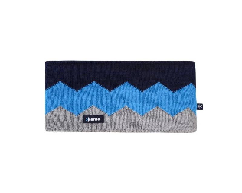 kama Stirnband C79 (Merinowolle) - grau/blau/navyblau - 1 Stück von kama