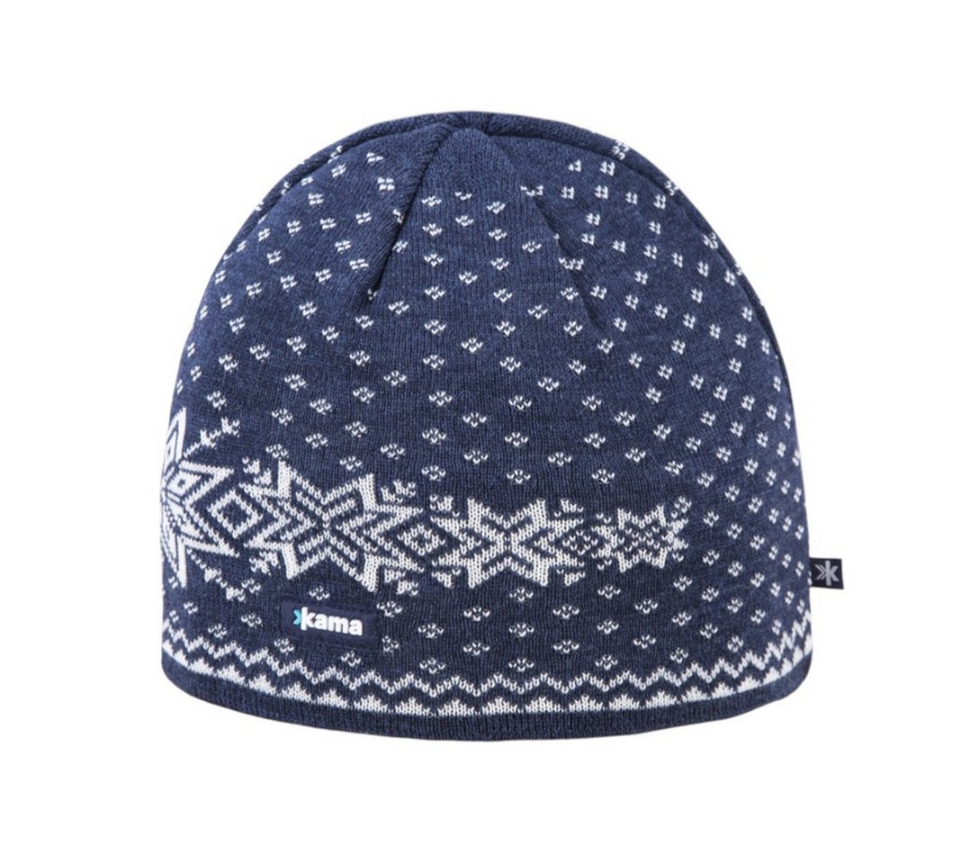 kama Strickmütze (Beanie) A128 Merino - navyblau - 1 Stück von kama