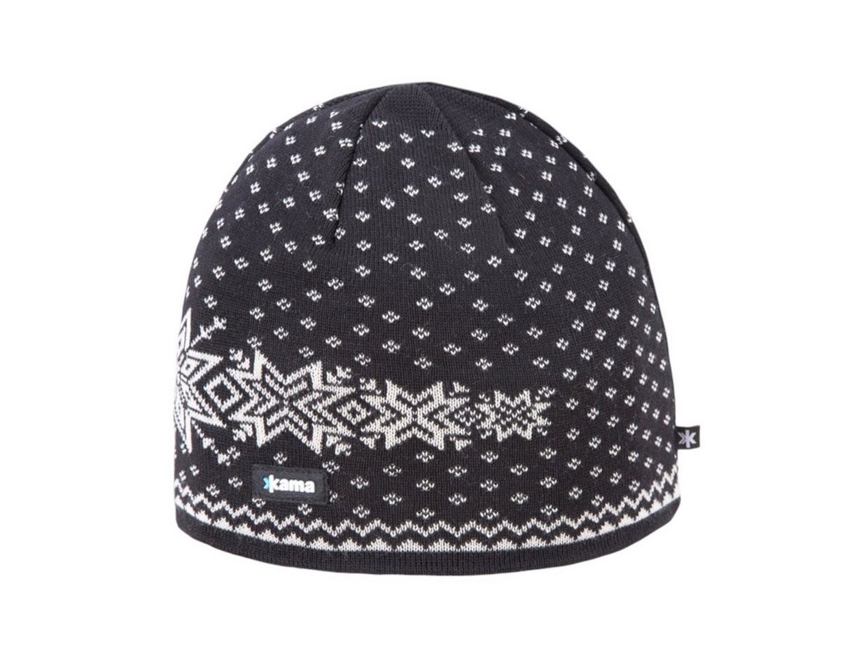 kama Strickmütze (Beanie) A128 Merino - schwarz - 1 Stück von kama