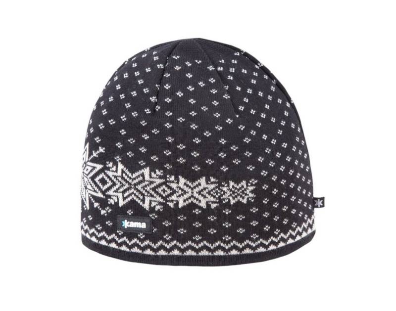 kama Strickmütze (Beanie) A128 Merino - schwarz - 1 Stück von kama