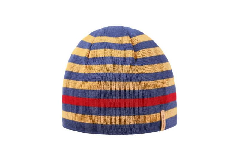 kama Strickmütze (Beanie) A162 Merino - blau/rot/gelb - 1 Stück von kama