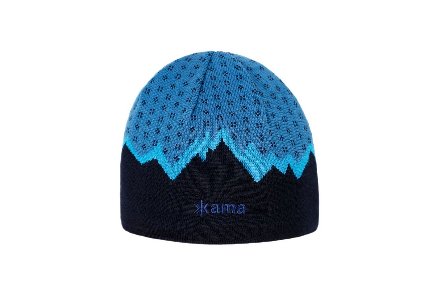 kama Strickmütze (Beanie) A169 Kamakadze Merino - blau/schwarz - 1 Stück von kama
