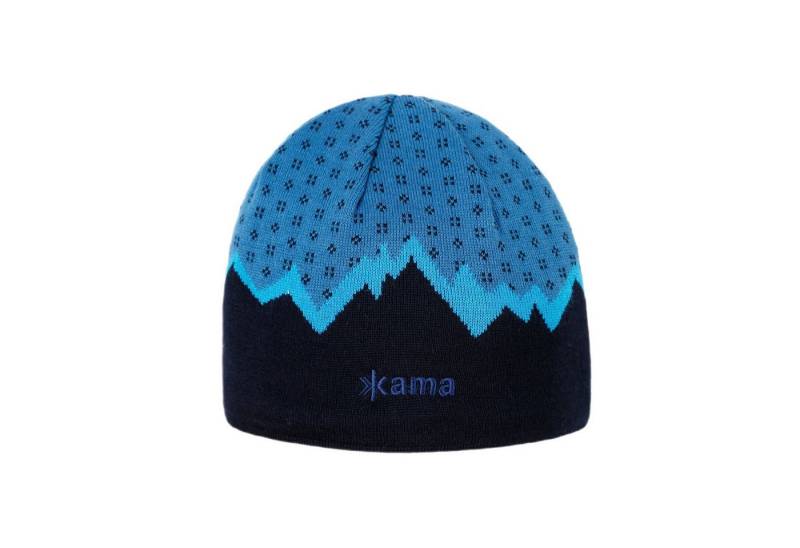 kama Strickmütze (Beanie) A169 Kamakadze Merino - blau/schwarz - 1 Stück von kama