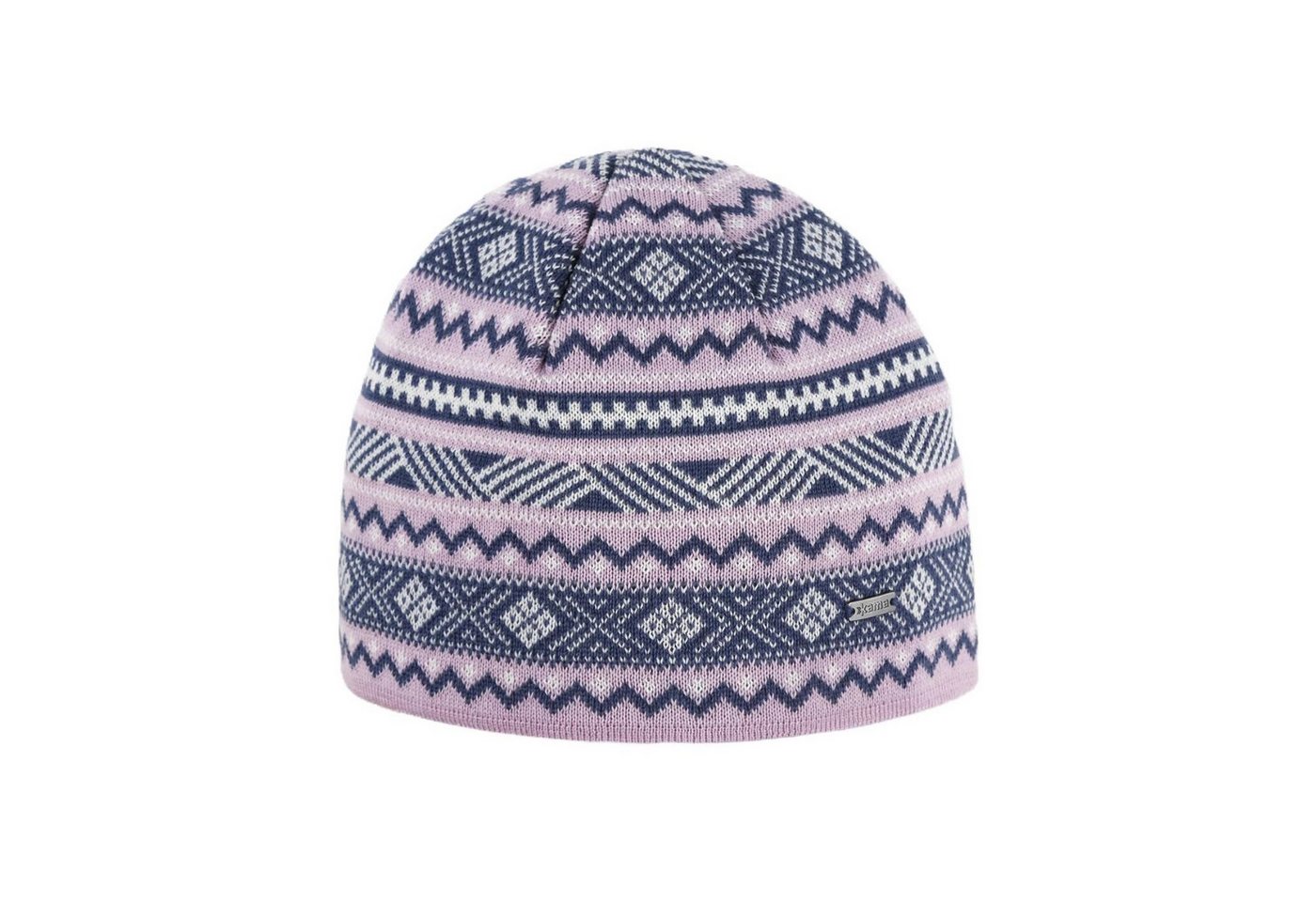 kama Strickmütze (Beanie) A174 Merino - Damen pink/weiss/blau - 1 Stück von kama