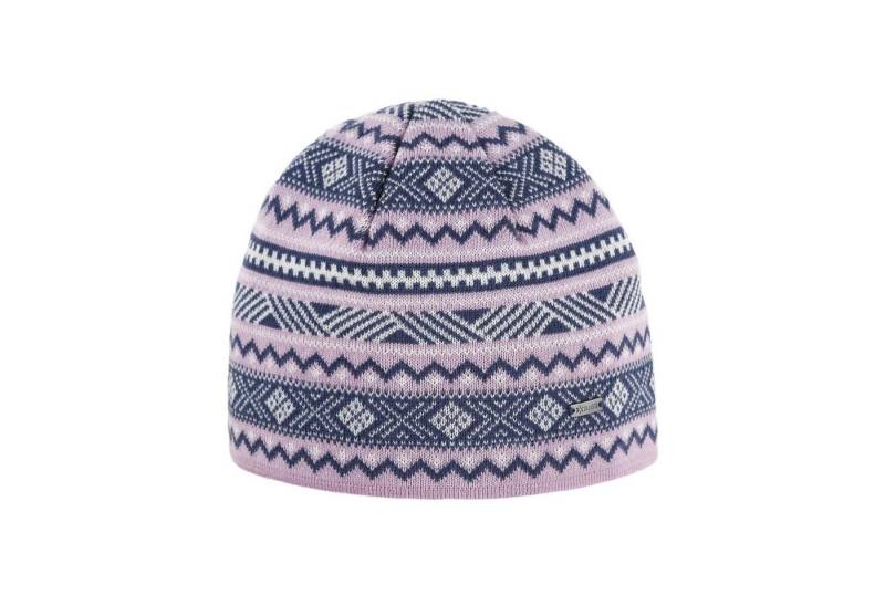kama Strickmütze (Beanie) A174 Merino - Damen pink/weiss/blau - 1 Stück von kama
