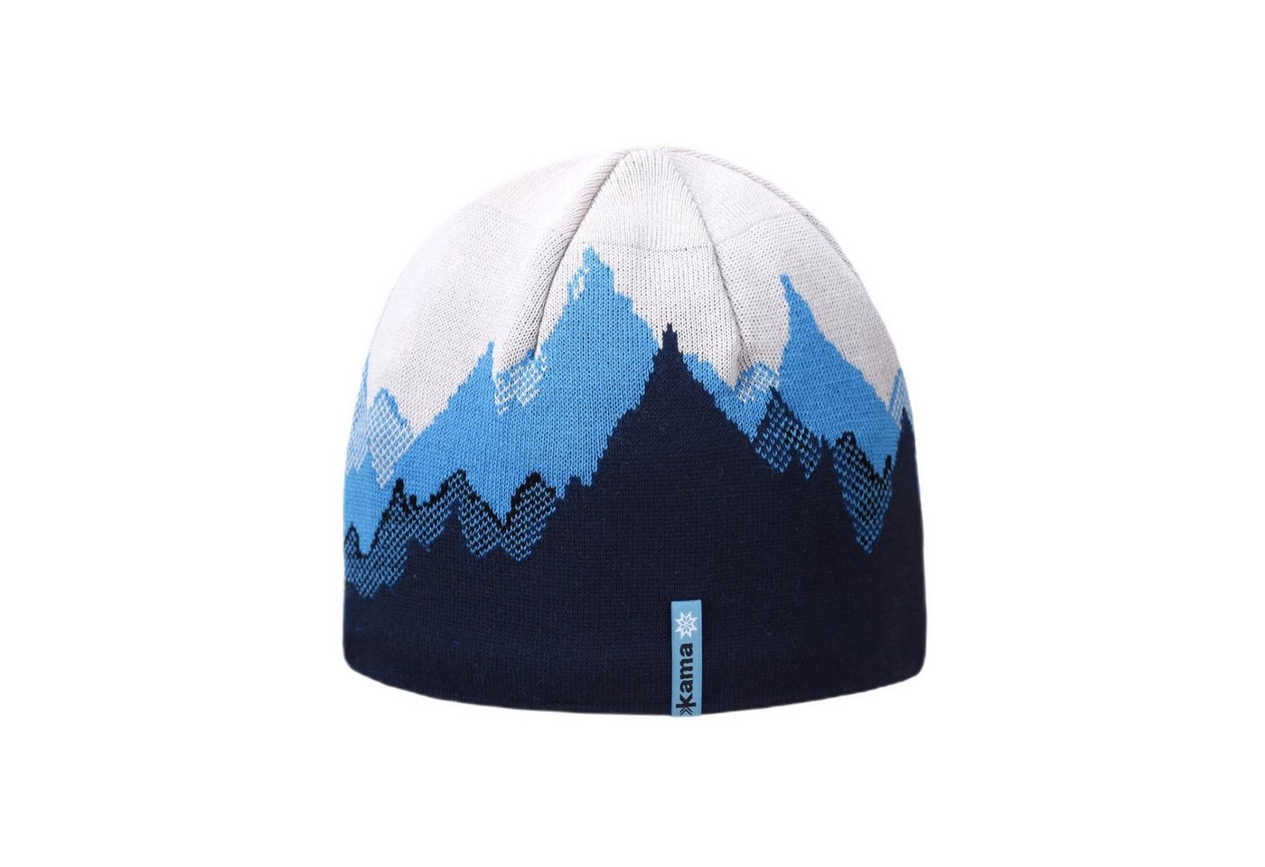 kama Strickmütze (Beanie) K64 Merino Kamakadze - navyblau/blau/weiss - 1 Stück von kama