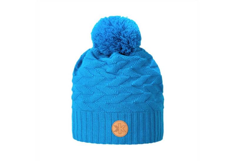 kama Strickmütze (Bommel) AW71 Merino Kamakadze (winddicht) - türkisblau - 1 Stück von kama