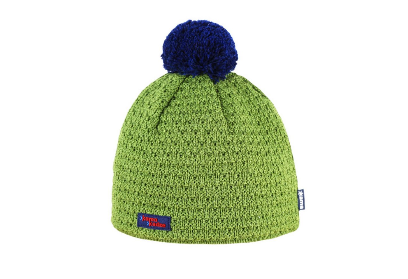 kama Strickmütze (Bommel) K36 Merino Kamakadze - grün/blau - 1 Stück von kama