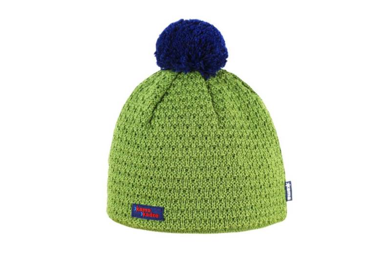 kama Strickmütze (Bommel) K36 Merino Kamakadze - grün/blau - 1 Stück von kama