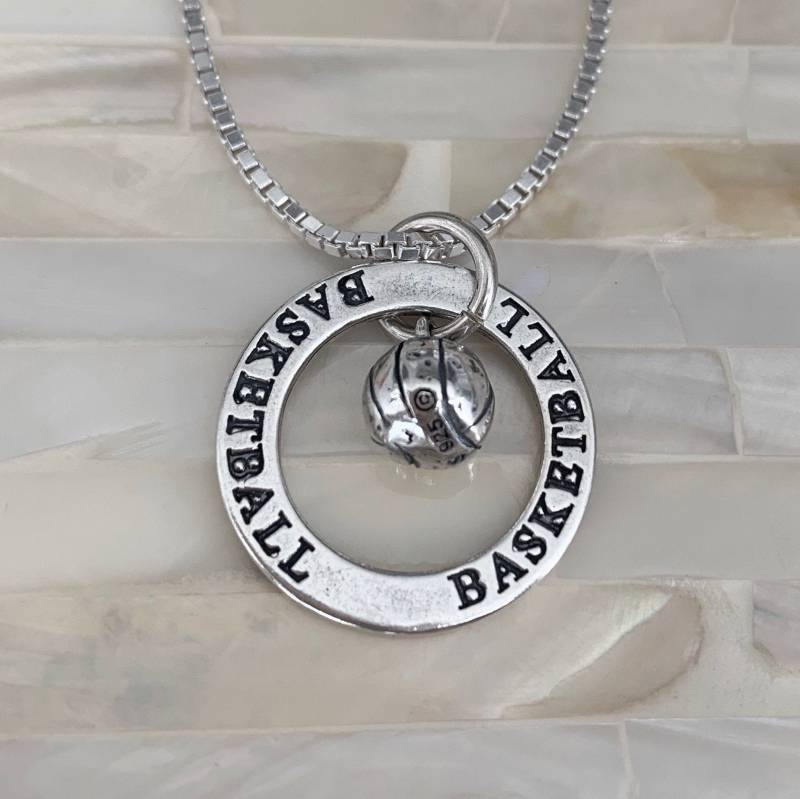 Basketball Player Halskette - Sterling Silber Coach Schmuck Affirmation Team Geschenk von kandsimpressions