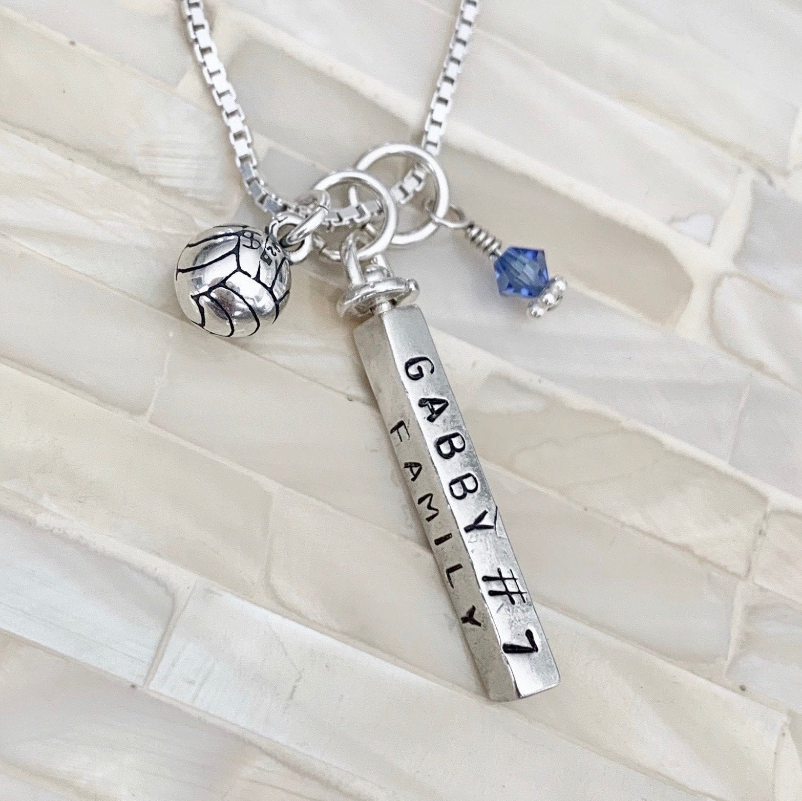 Personalisierter, Handgestempelter Schmuck Aus 925Er Sterlingsilber von kandsimpressions