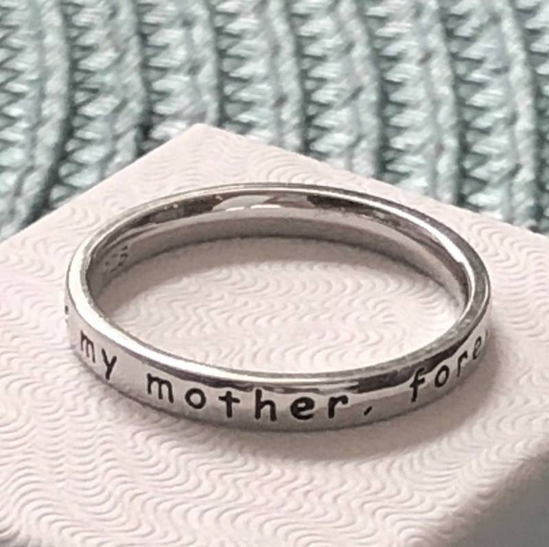 Mutter Ring - Immer Meine Mutter, Für Immer Mein Freund - Geschenk Mama - Muttertagsgeschenk - Weihnachtsgeschenk - Tochter Schmuck von kandsimpressions