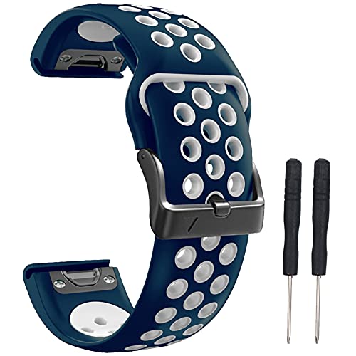 kanee QuickFit Weiche Silikon Armbänder Kompatibel mit Garmin Watch Band Fenix 6/Fenix 5 Ersatz für Fenix 5 Plus/Garmin Instinct/Fenix 6 Pro/Forunner 935/Forunner 945/Approach S60/Quatix 5 kanee QuickFit Weiche Silikon Armbänder Kompatibel mit Garmin Watch Band Fenix 6/Fenix 5 Ersatz für Fenix 5 Plus/Garmin Instinct/Fenix 6 Pro/Forunner 935/Forunner 945/Approach S60/Quatix 5 von kanee