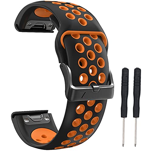 kanee QuickFit Weiche Silikon Armbänder Kompatibel mit Garmin Watch Band Fenix 6/Fenix 5 Ersatz für Fenix 5 Plus/Garmin Instinct/Fenix 6 Pro/Forunner 935/Forunner 945/Approach S60/Quatix 5 kanee QuickFit Weiche Silikon Armbänder Kompatibel mit Garmin Watch Band Fenix 6/Fenix 5 Ersatz für Fenix 5 Plus/Garmin Instinct/Fenix 6 Pro/Forunner 935/Forunner 945/Approach S60/Quatix 5 von kanee