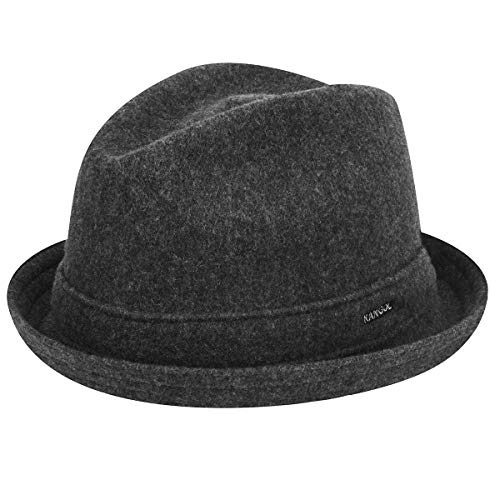 kangol Herren Wool Player Mütze, Grau (Dark Flannel), L von Kangol