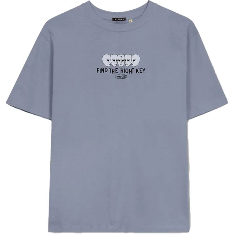 kaotiko T-Shirt M/C WASHED FIND THE RIGHT KEY von kaotiko