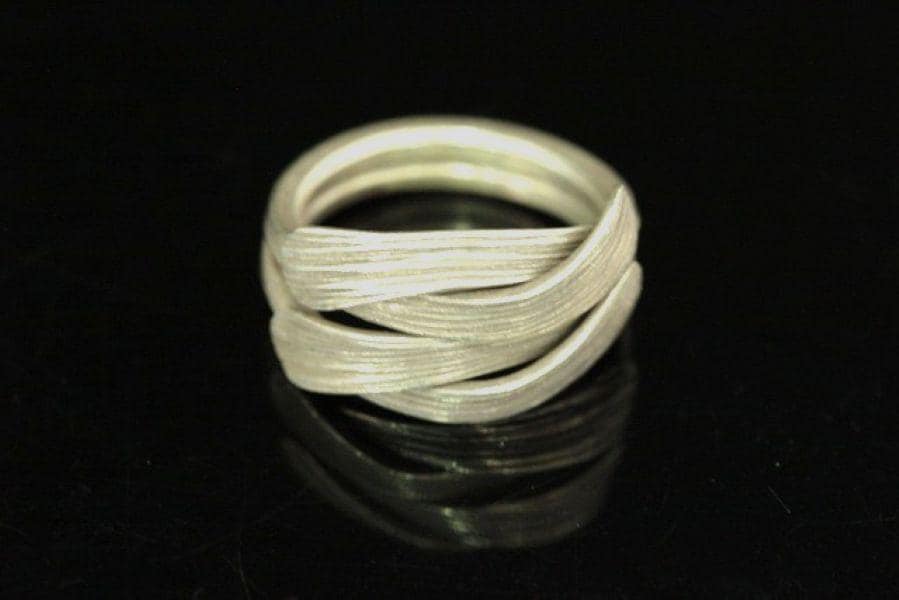Ky-038 Thai Karen Bergstamm Silber Ring von karensilverbead