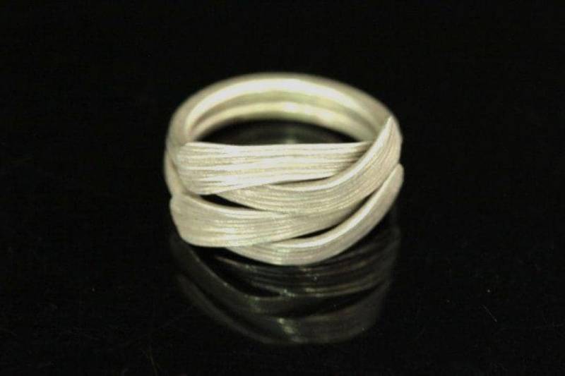 Ky-038 Thai Karen Bergstamm Silber Ring von karensilverbead
