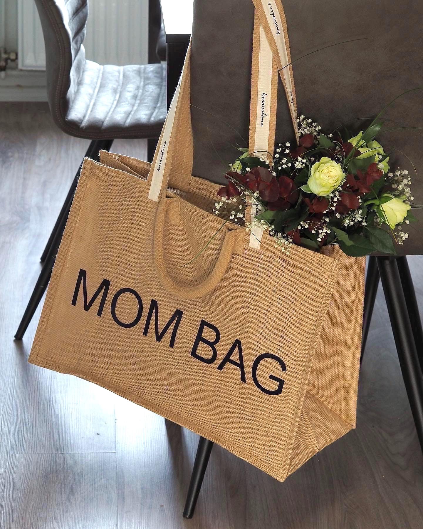 Mom Bag | Muttertag Geschenk Babyshower Personalierung Kliniktasche Strandtasche Shopper Mom Bag | Muttertag Geschenk Babyshower Personalierung Kliniktasche Strandtasche Shopper von karinslane