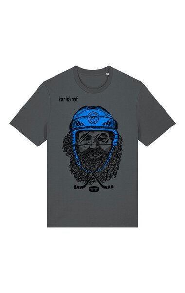 karlskopf Herren Print T-Shirt 100% Bio-Baumwolle EISHOCKEYSPIELER von karlskopf