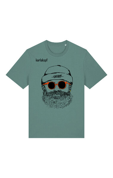 karlskopf Herren Print T-Shirt 100% Bio-Baumwolle HIPSTER von karlskopf