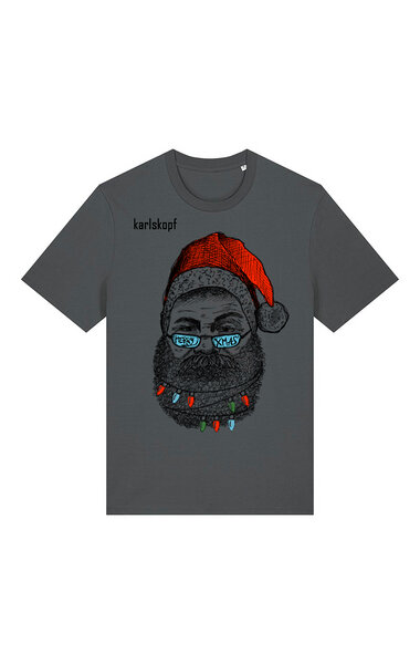 karlskopf Herren Print T-Shirt 100% Bio-Baumwolle SANTA KARL 2.0 von karlskopf